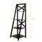 Costway 4-Tier Ladder Shelf Bookshelf Bookcase Storage Display Leaning Home Office Decor